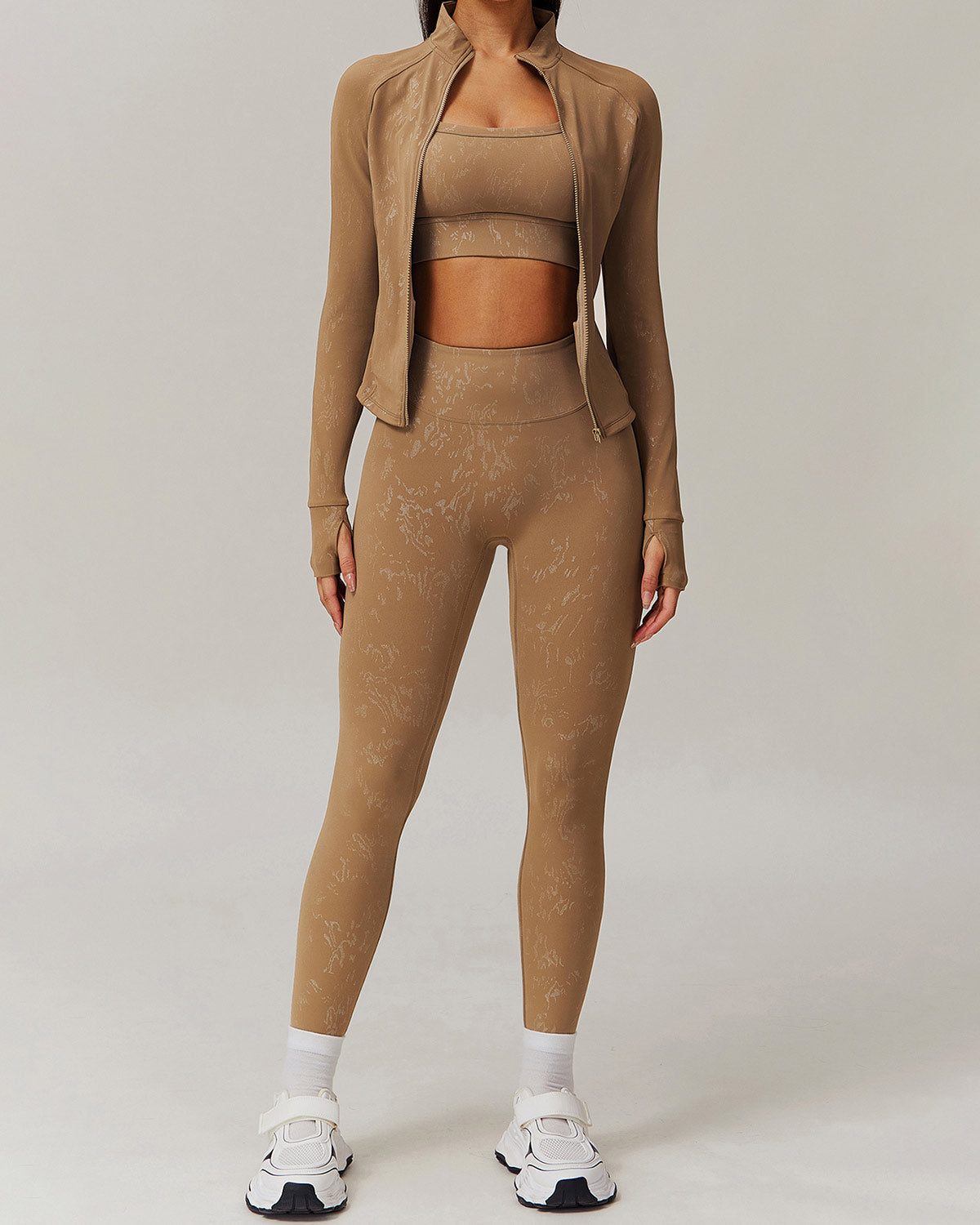 LeRoxy | Sportjack | Bruin | Stijlvolle en Comfortabele Sportkleding voor Vrouwen