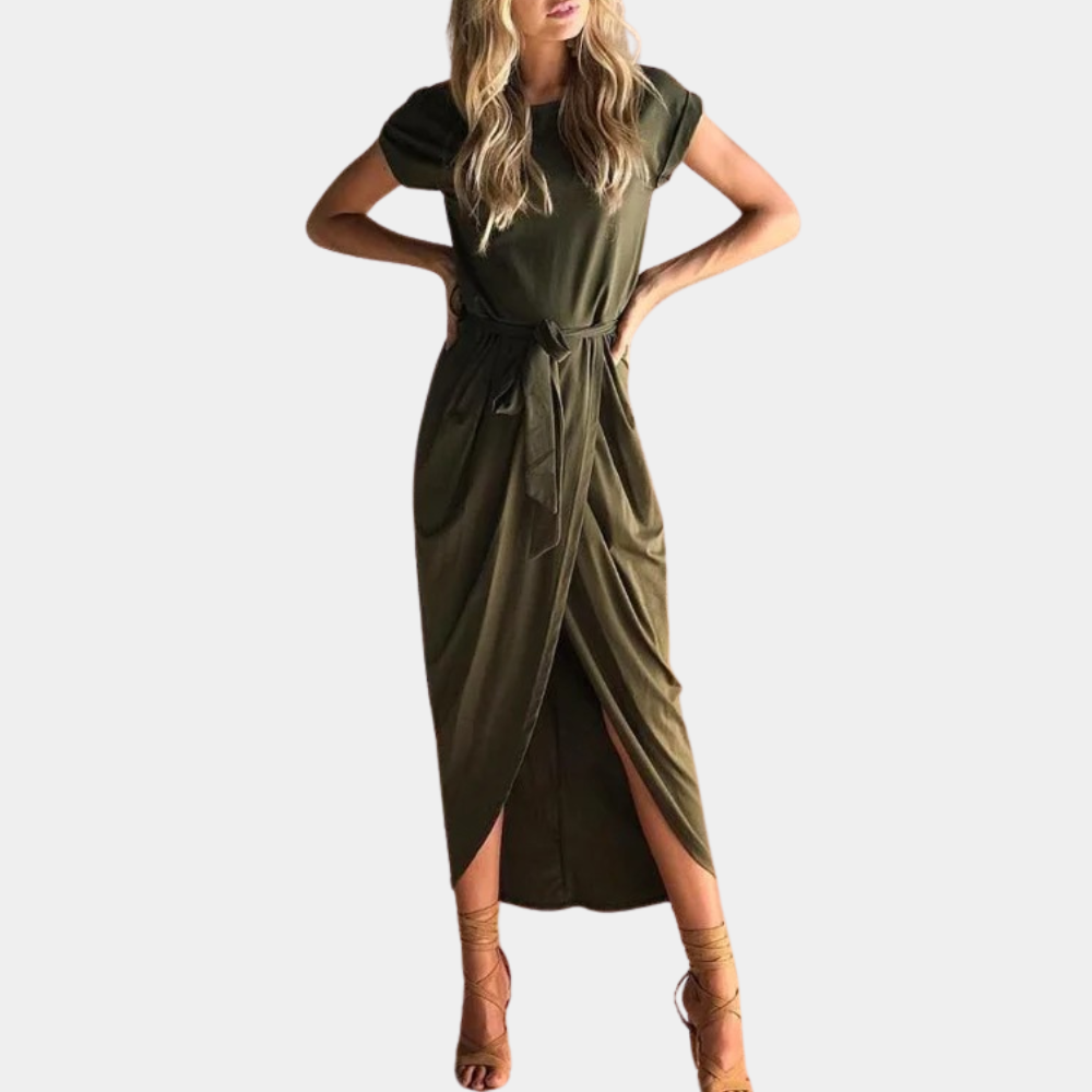 LeRoxy Damesjurk | Luchtige Zomerse Jurk met Korte Mouwen voor Comfort en Stijl