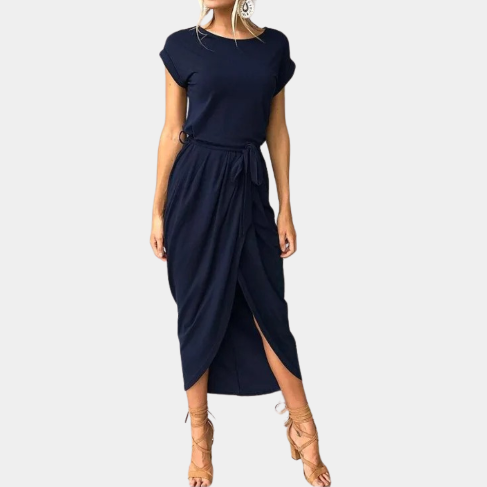 LeRoxy Damesjurk | Luchtige Zomerse Jurk met Korte Mouwen voor Comfort en Stijl
