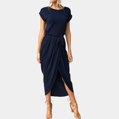 LeRoxy Damesjurk | Luchtige Zomerse Jurk met Korte Mouwen voor Comfort en Stijl