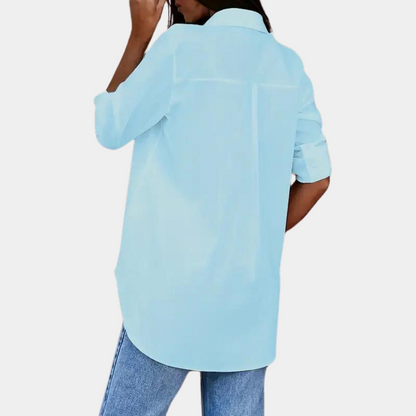 LeRoxy | Dames Blouse met Lange Mouwen en Rechte Pasvorm | Elegant en Comfortabel