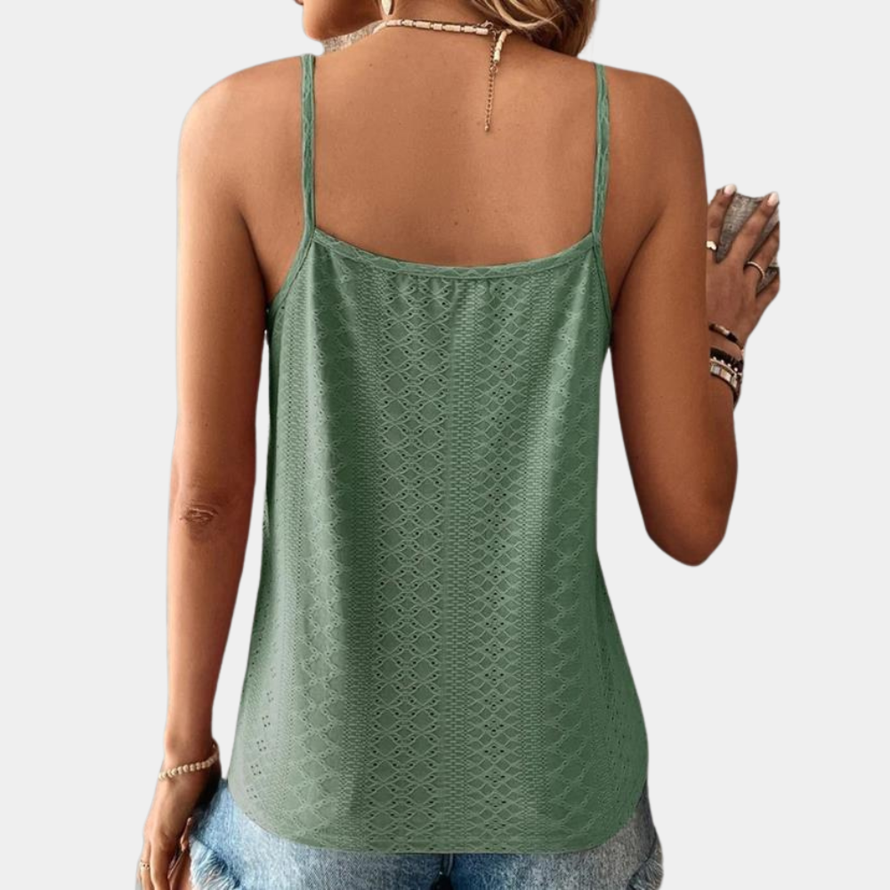 LeRoxy | Dames Top met V-hals en Spaghettibandjes | Stijlvol en Elegant