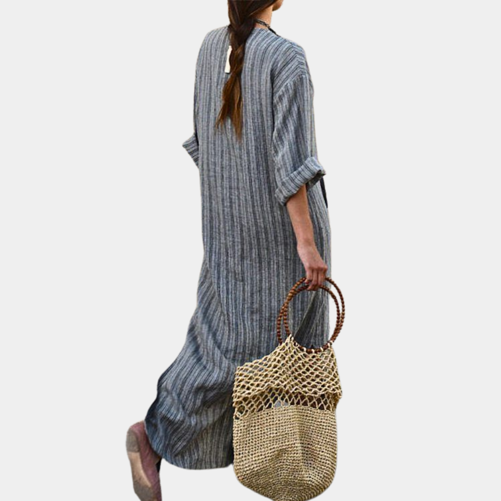 LeRoxy | Casual Gestreepte Zomerjurk voor Dames | Comfortabel en Trendy