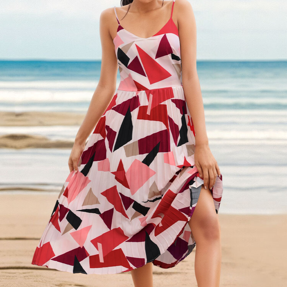 LeRoxy |  Elegant Midi Dress voor een Tijdloze en Stijlvolle Look