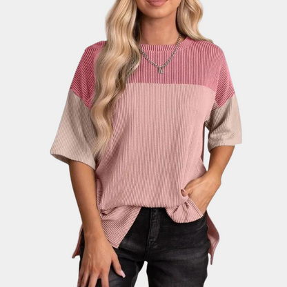 LeRoxy | Colorblock T-Shirt | Casual en Veelzijdig voor Elke Gelegenheid