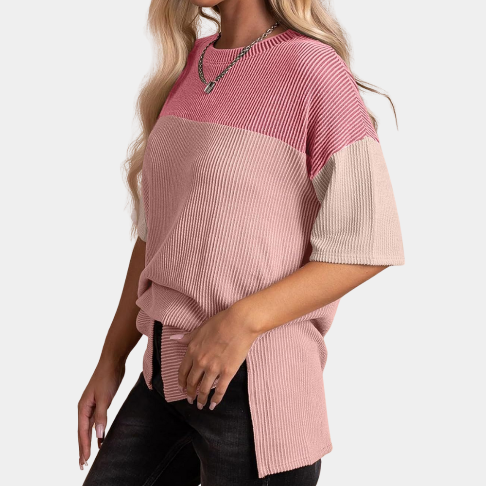 LeRoxy | Colorblock T-Shirt | Casual en Veelzijdig voor Elke Gelegenheid