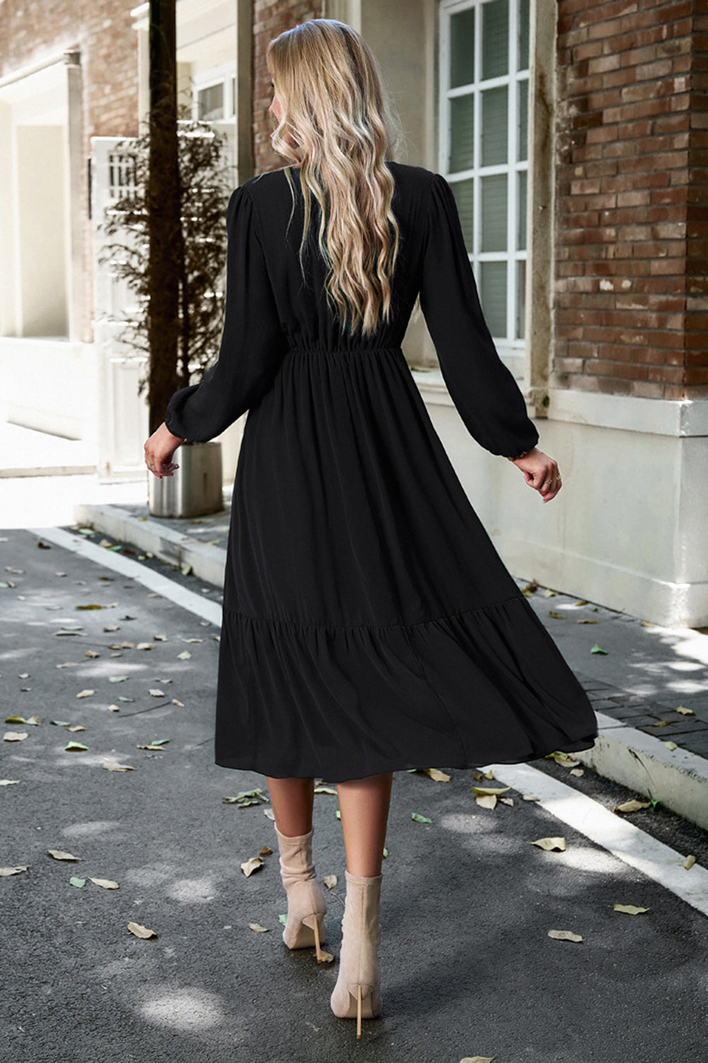LeRoxy | Roze A-Lijn Jurk met Lange Mouwen | Casual & Elegant Damesjurk