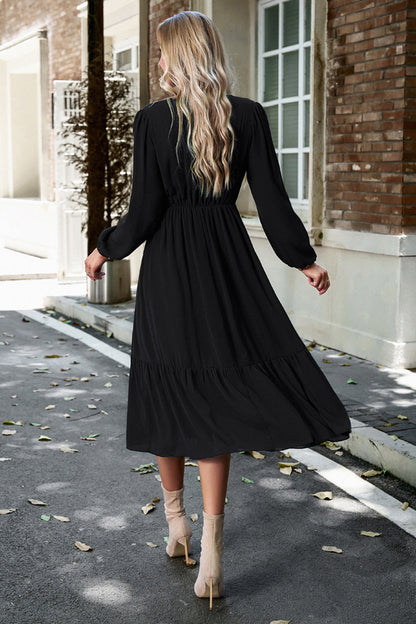 LeRoxy | Roze A-Lijn Jurk met Lange Mouwen | Casual & Elegant Damesjurk