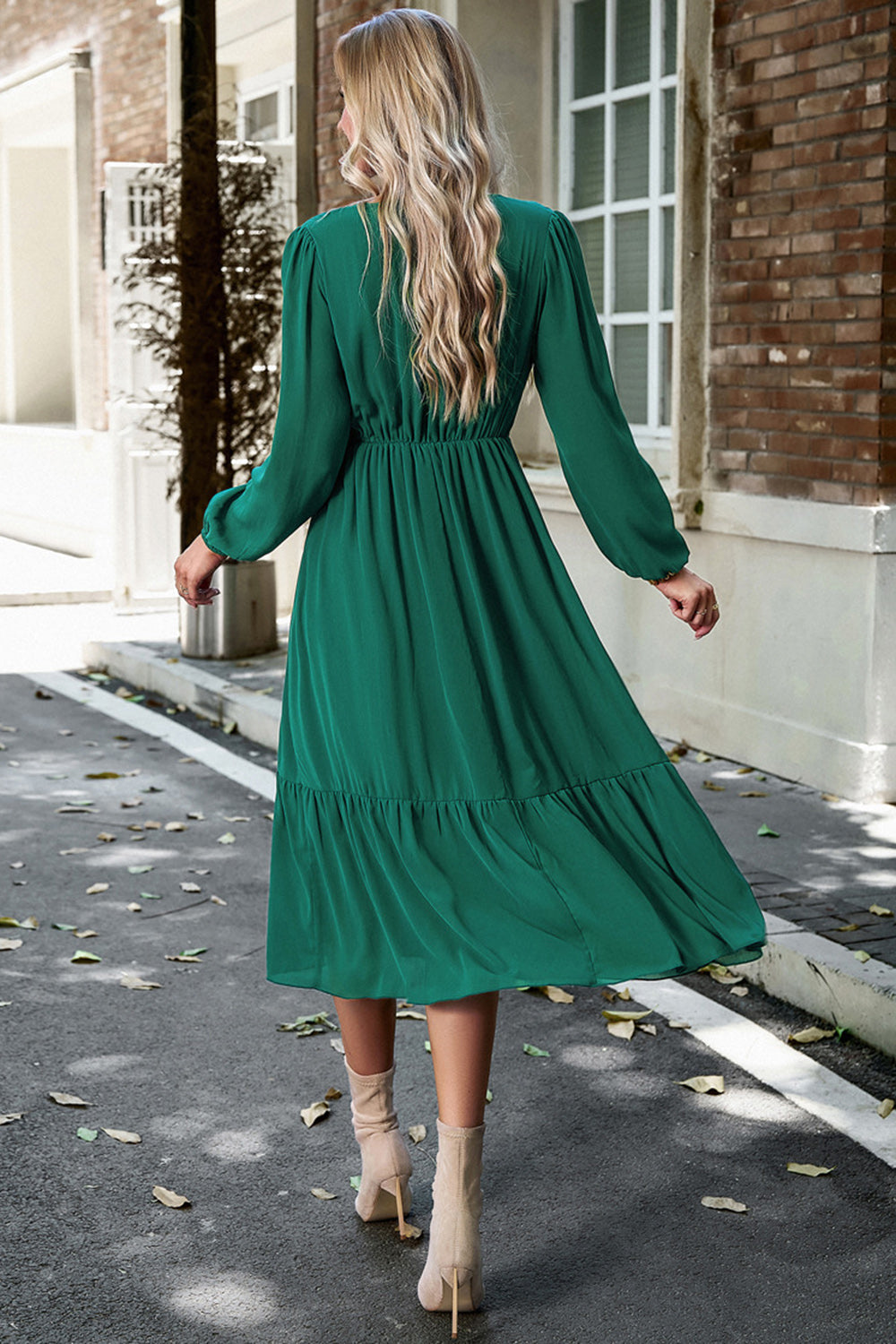 LeRoxy | Roze A-Lijn Jurk met Lange Mouwen | Casual & Elegant Damesjurk