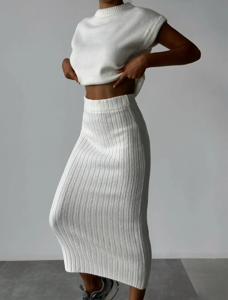 LeRoxy Elegante Zachte Tweedelige Set - Stijlvolle en Comfortabele Outfit voor Elke Gelegenheid