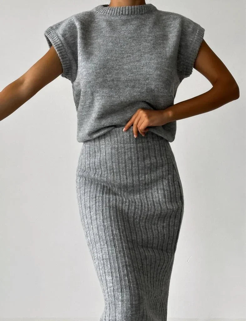 LeRoxy Elegante Zachte Tweedelige Set - Stijlvolle en Comfortabele Outfit voor Elke Gelegenheid