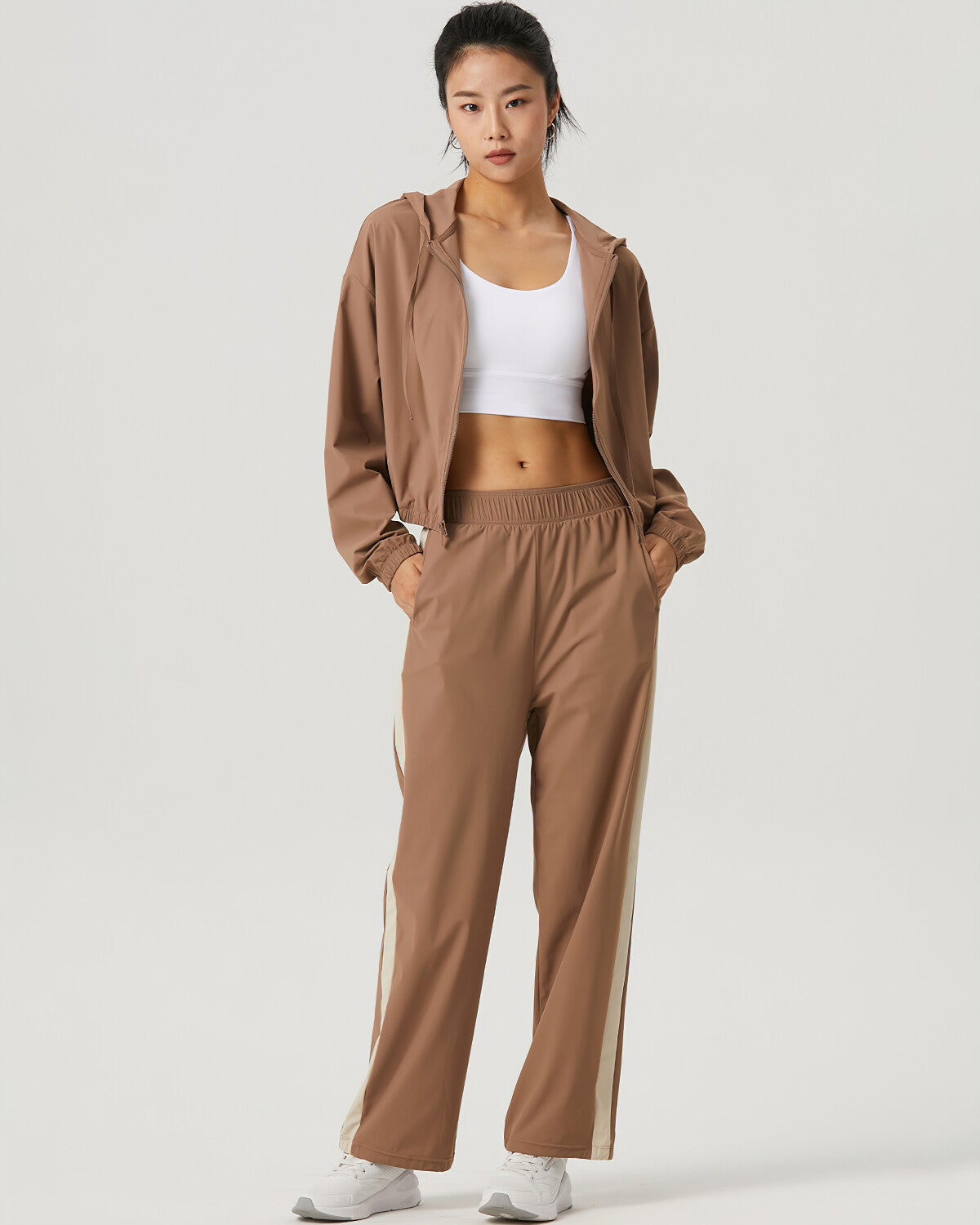 LeRoxy | Hooded Jacket | Stijlvolle Bruine Hoodie voor Dames