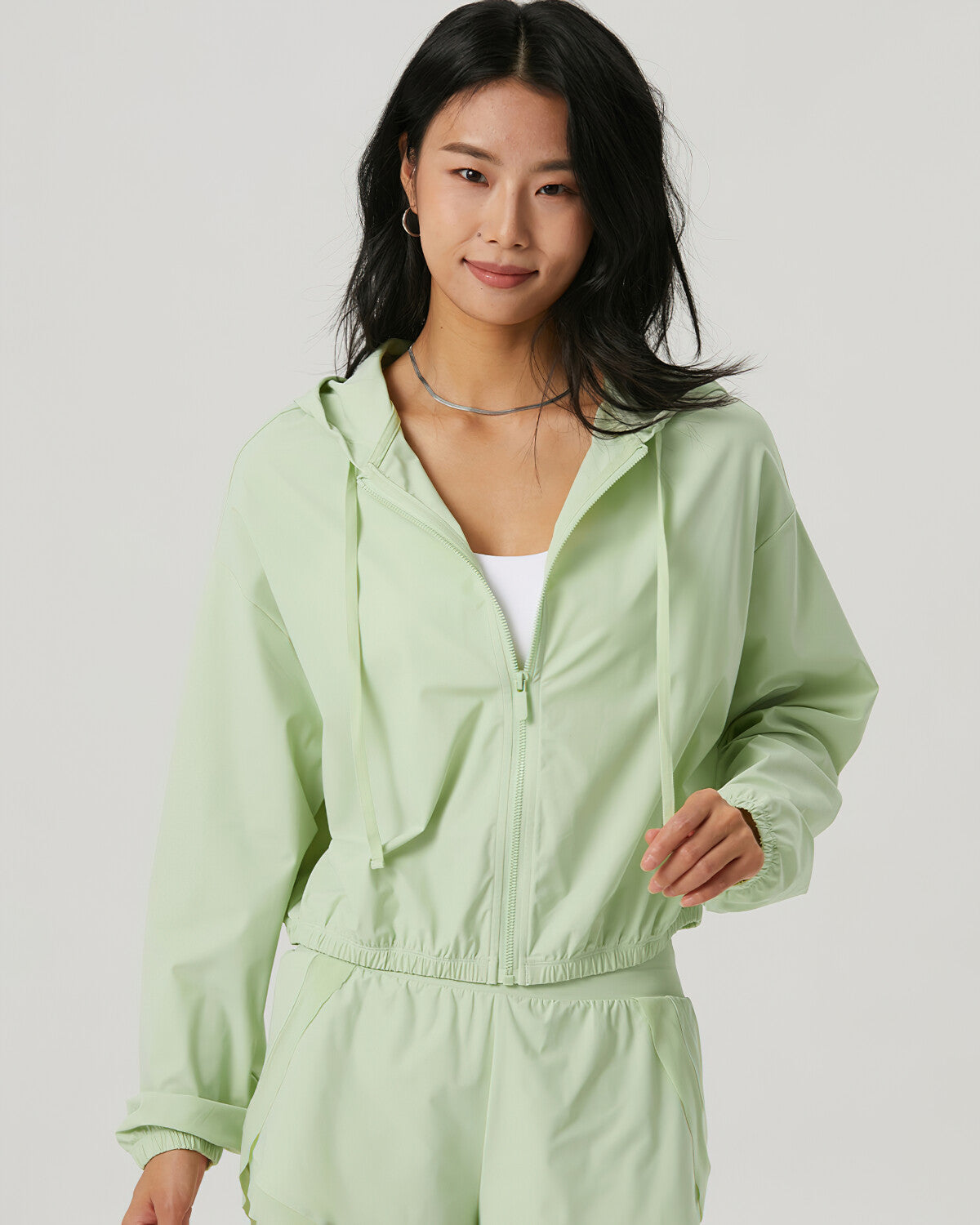 LeRoxy | Hoodie Jas in Mint | Stijlvolle en Comfortabele Bovenkleding voor Elk Seizoen