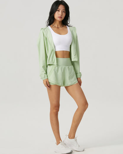 LeRoxy | Hoodie Jas in Mint | Stijlvolle en Comfortabele Bovenkleding voor Elk Seizoen