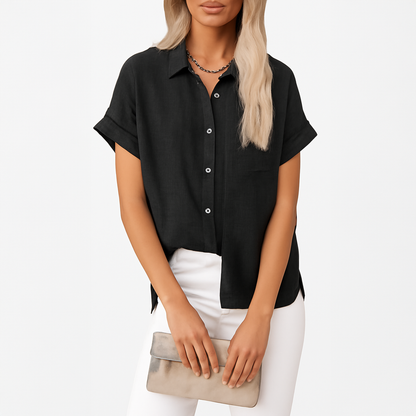 LeRoxy | Luchtige Katoen-Linnen Blouse voor Dames | Comfort & Stijl