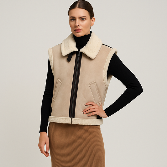 LeRoxy | Dames Bodywarmer Vest met Teddy Voering | Warm, Stijlvol & Comfortabel
