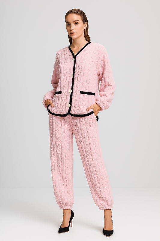 LeRoxy | Dames Pyjama Set Winter | Klassiek, Stijlvol & Comfortabel