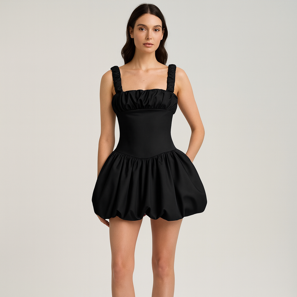LeRoxy | Ballonrok Mini Jurk | Elegante Damesjurk voor Feest & Casual