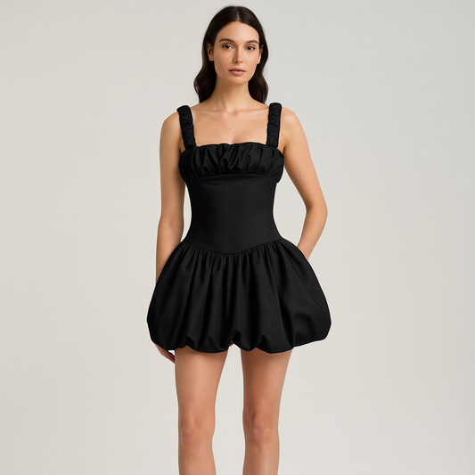 LeRoxy | Ballonrok Mini Jurk | Elegante Damesjurk voor Feest & Casual