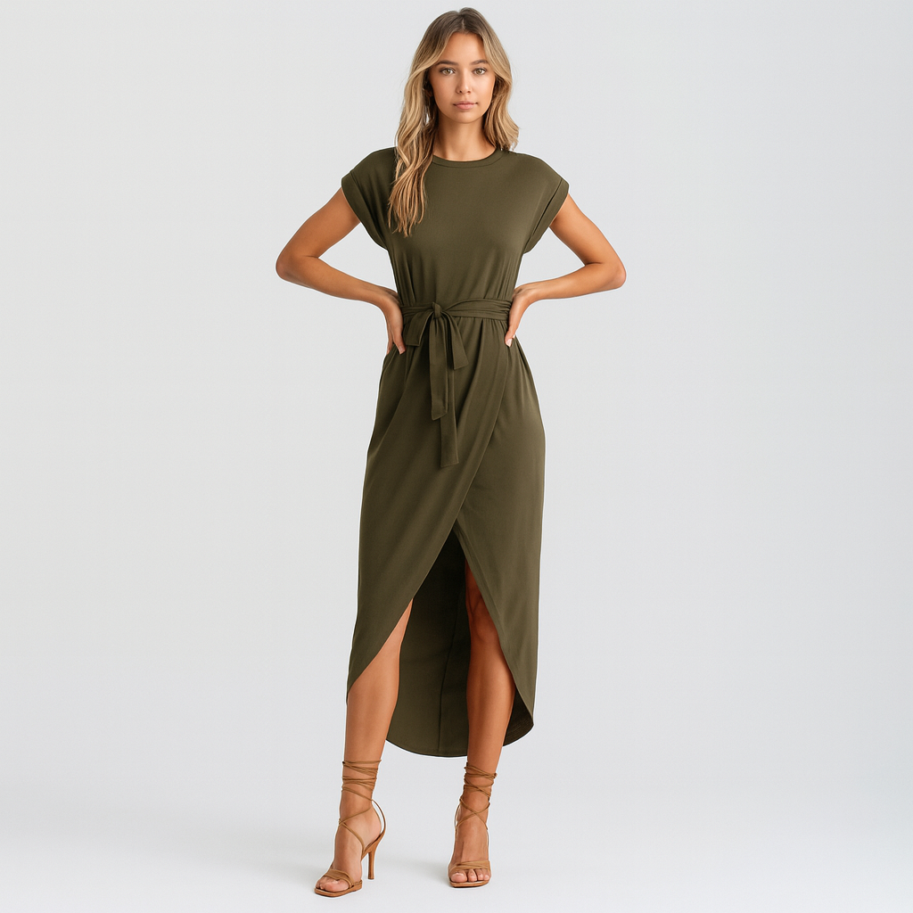 LeRoxy Damesjurk | Luchtige Zomerse Jurk met Korte Mouwen voor Comfort en Stijl