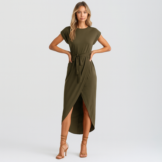 LeRoxy Damesjurk | Luchtige Zomerse Jurk met Korte Mouwen voor Comfort en Stijl