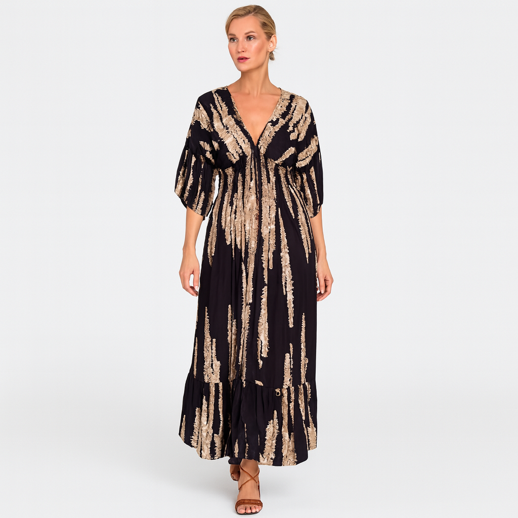 LeRoxy | Casual en Comfortabele Midi-Jurk voor Dames | Ideaal voor de Zomer