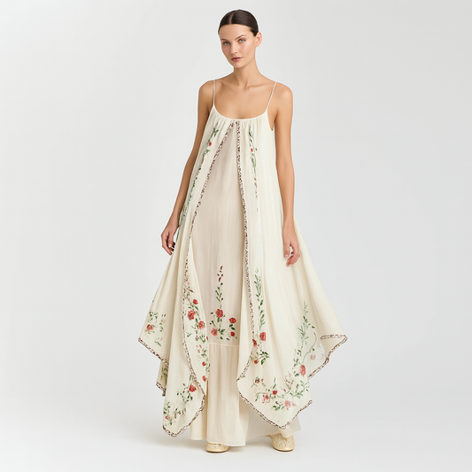 LeRoxy | Stijlvolle Gelaagde Maxi Zomerjurk voor een Elegante Look