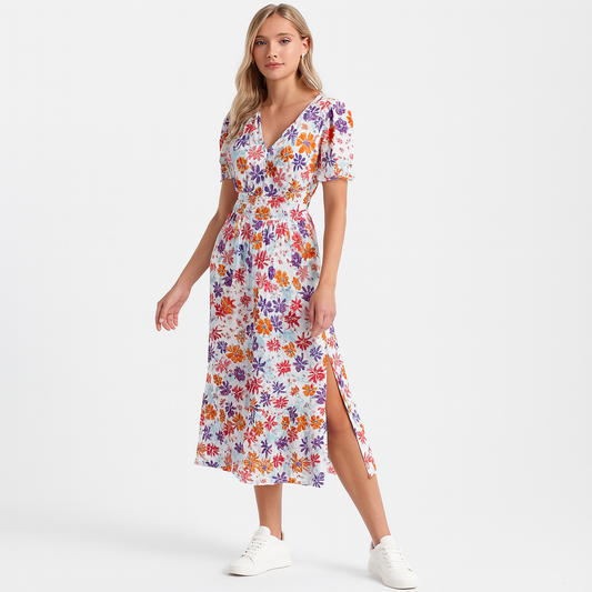 LeRoxy | Zomerse Casual Jurk met Split | Comfort en Stijl voor Elk Moment