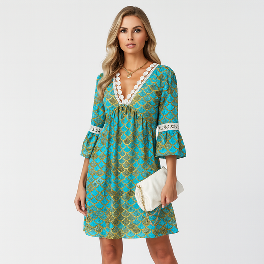 LeRoxy | Stijlvolle LeRoxy Elegante Zomerjurk voor een Verfijnde Look
