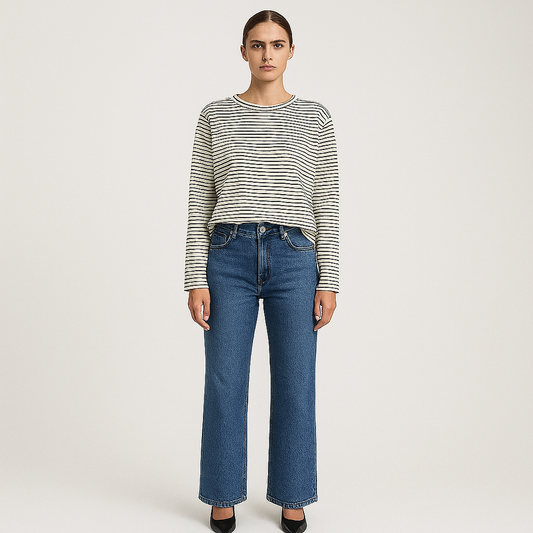 LeRoxy | Dames Longsleeve | Gestreept | Casual Shirt met Lange Mouwen