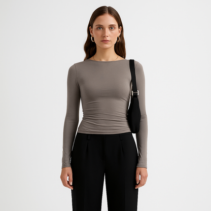 LeRoxy | Minimalistisch Dames T-shirt van Biokatoen | Comfortabel & Stijlvol