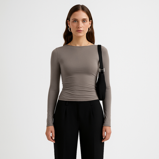 LeRoxy | Minimalistisch Dames T-shirt van Biokatoen | Comfortabel & Stijlvol