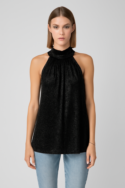 LeRoxy | Trendy Mouwloze Haltertop | Chic, Elegant & Perfect voor Elke Gelegenheid
