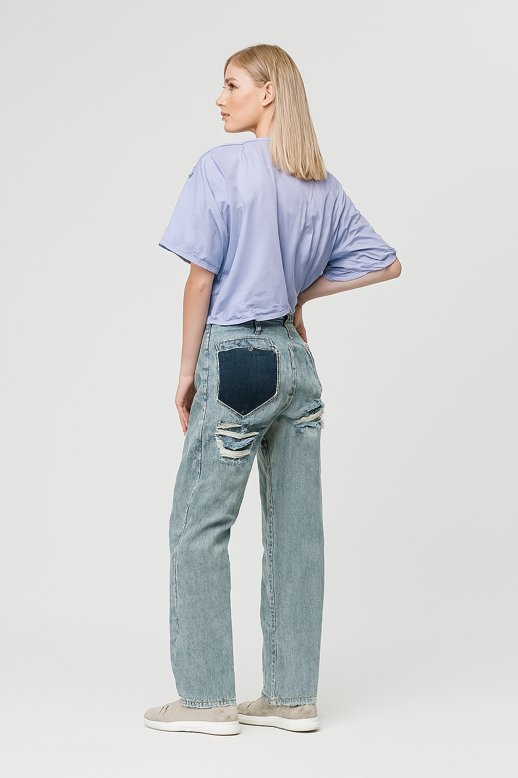 LeRoxy | Dames Vintage Jeans met Ripped Details | Straight Fit Denim