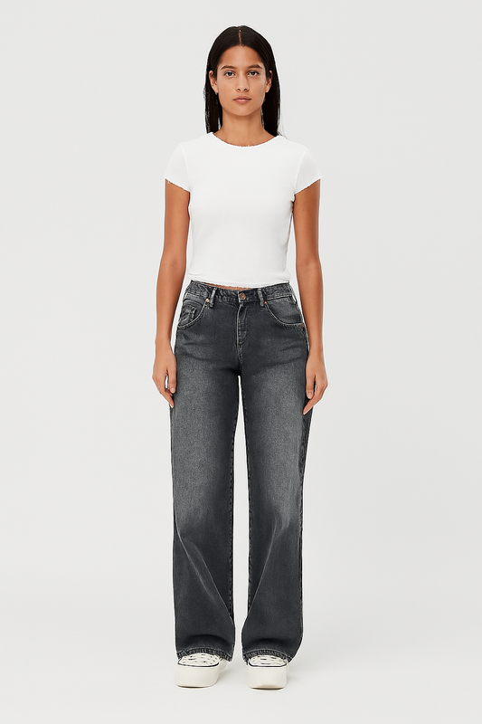 LeRoxy | Dames Stretch Jeans | Comfortabele High Rise Spijkerbroek in Denim