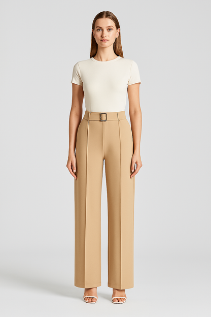 LeRoxy | Couture Luchtige Ice Silk Cropped Broek | Stijlvol en Comfortabel voor de Zomer