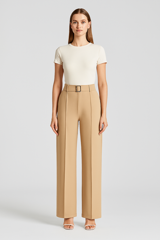 LeRoxy | Couture Luchtige Ice Silk Cropped Broek | Stijlvol en Comfortabel voor de Zomer