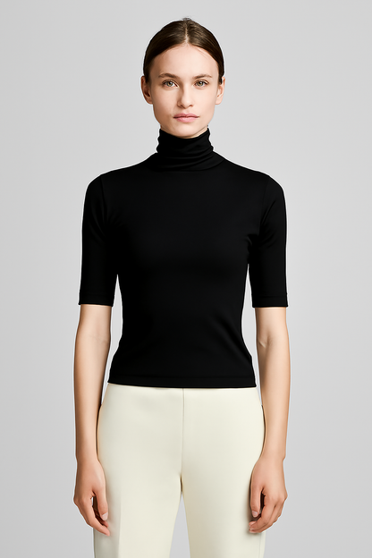 LeRoxy | Dames Minimalistische Coltrui | Comfortabele & Stijlvolle Trui met Hoge Hals
