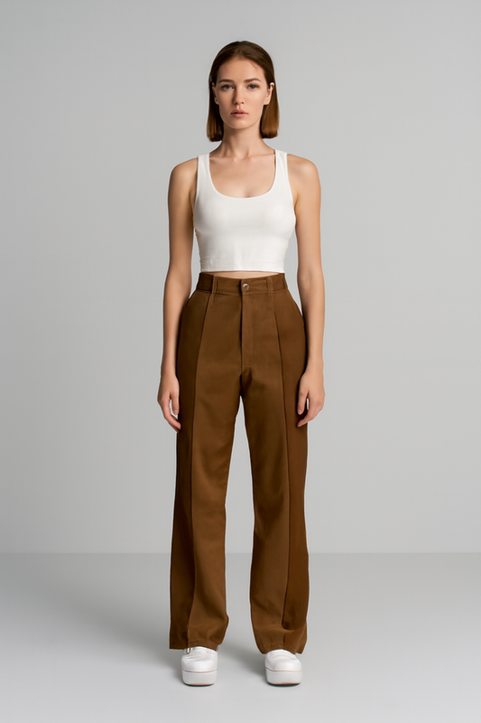 LeRoxy | Elegante Luxe Damesbroek | Stijlvolle Hoge Taille Pantalon voor Kantoor of Feest
