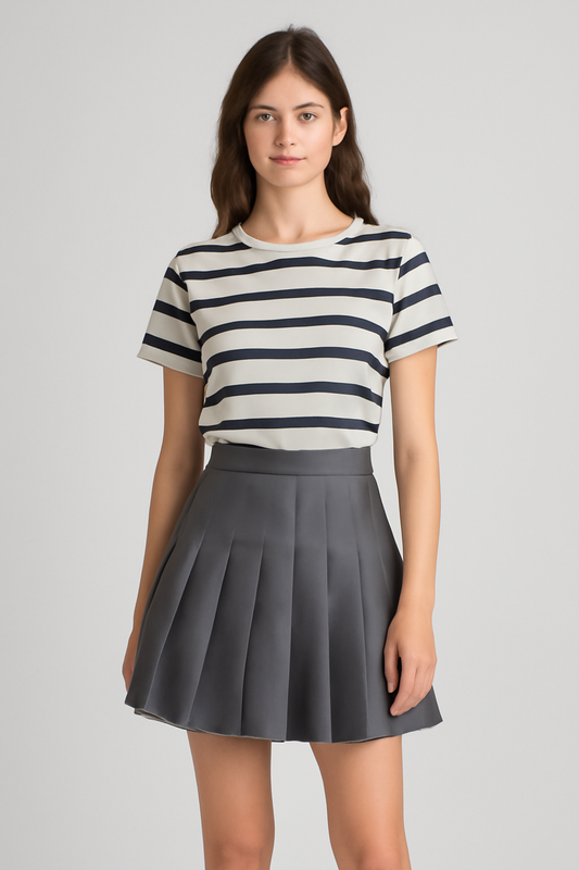 LeRoxy | Plooirok met Hoge Taille | Elegante Dames Rok