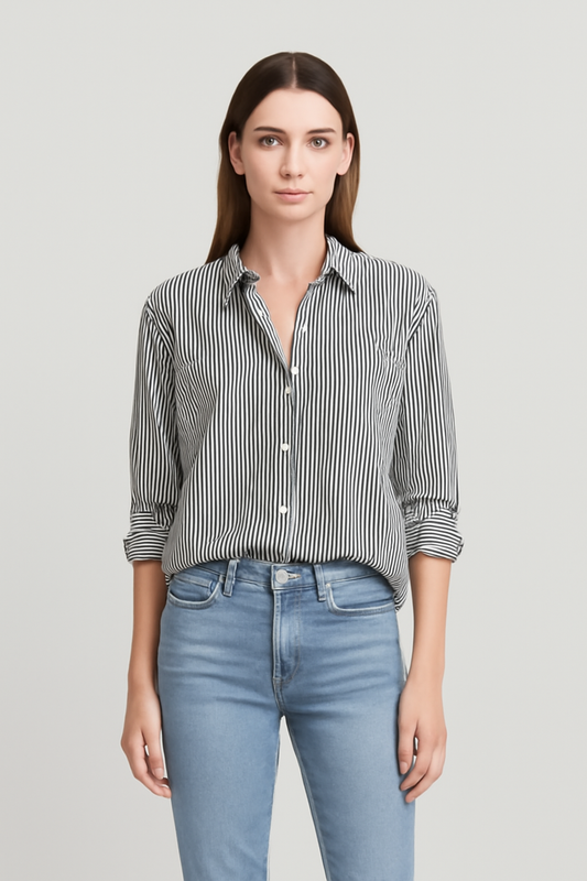 LeRoxy | Damesblouse met knoopsluiting in klassiek design, gemaakt voor comfort