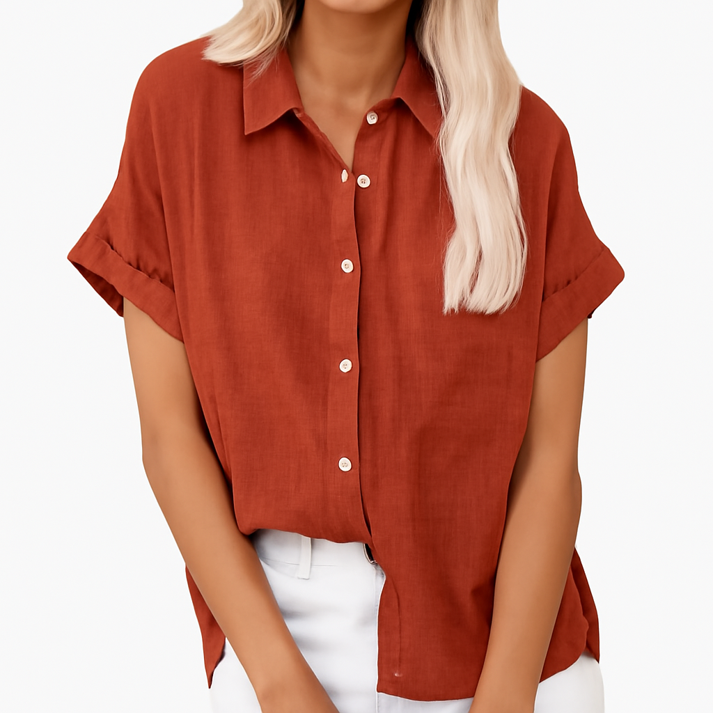 LeRoxy | Luchtige Katoen-Linnen Blouse voor Dames | Comfort & Stijl