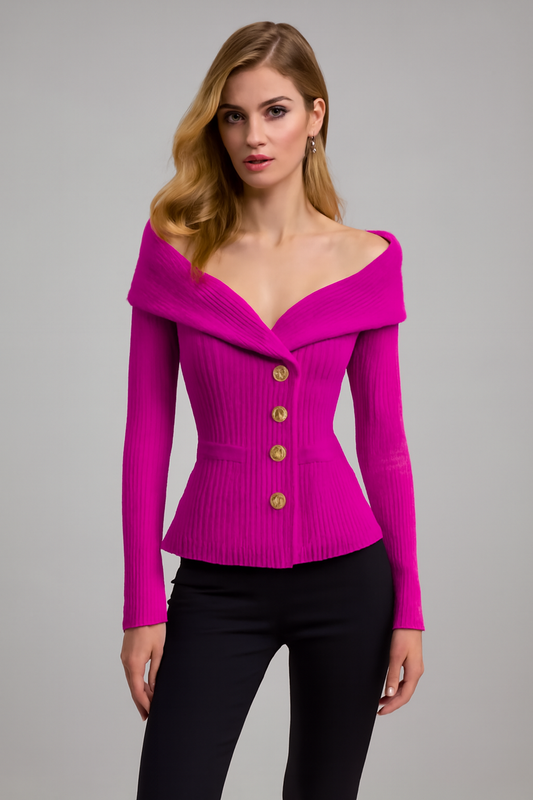 LeRoxy | Dames Cardigan | Zachte Gebreide Elegante Trui