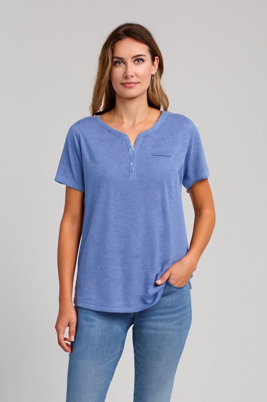 LeRoxy | Dames Shirt met Korte Mouwen | Perfect voor Lente en Zomer
