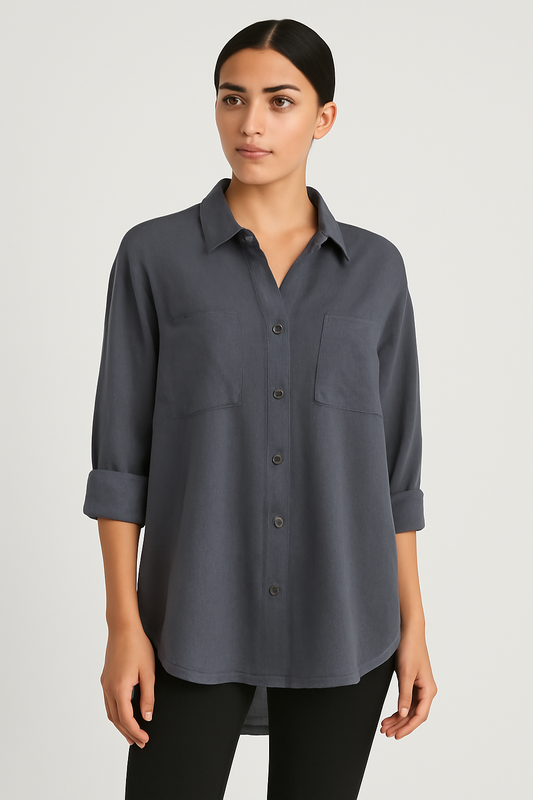 LeRoxy | Luxe Linnen Blouse van LeRoxy | Ademend & Stijlvol voor Lente en Zomer