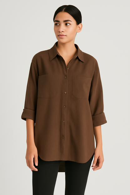 LeRoxy | Luxe Linnen Blouse van LeRoxy | Ademend & Stijlvol voor Lente en Zomer