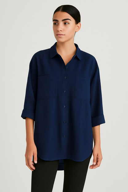 LeRoxy | Luxe Linnen Blouse van LeRoxy | Ademend & Stijlvol voor Lente en Zomer