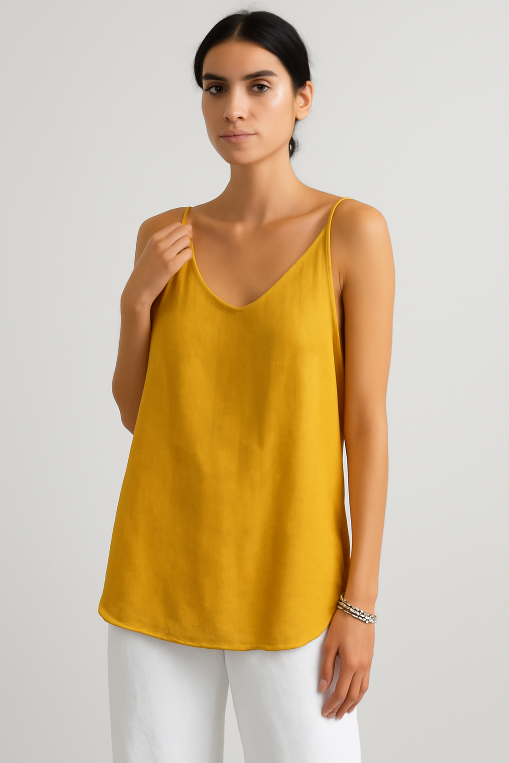 LeRoxy | Luchtige Linnen Lange Top voor Dames | Zomerse Tuniek met Comfortabele Pasvorm