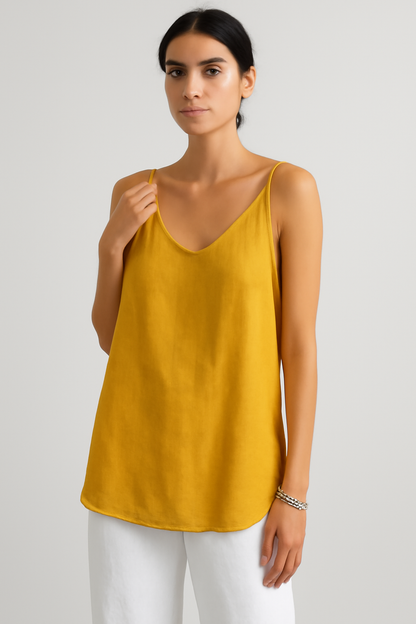 LeRoxy | Luchtige Linnen Lange Top voor Dames | Zomerse Tuniek met Comfortabele Pasvorm