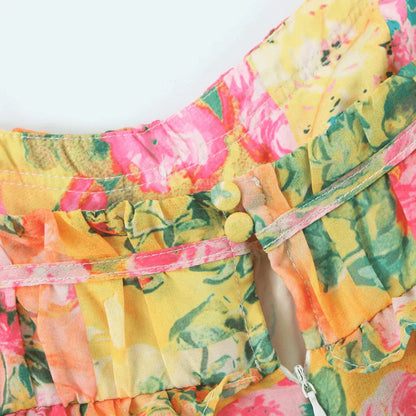 LeRoxy | Jurk met Tiered Rok in Felle Kleuren | Elegante Mode voor Elke Gelegenheid